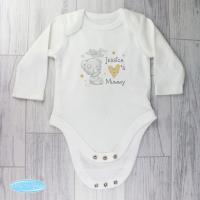 Personalised Tiny Tatty Teddy I Heart Long Sleeved Baby Vest Extra Image 2 Preview